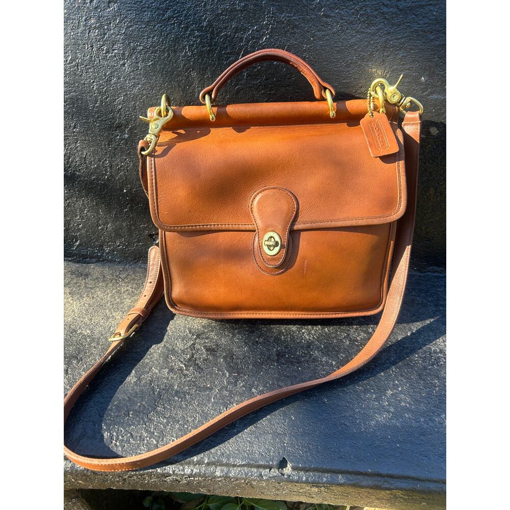 Coach Willis vintage British Tan Crossbody Bag 9927 - Picture 5 of 8